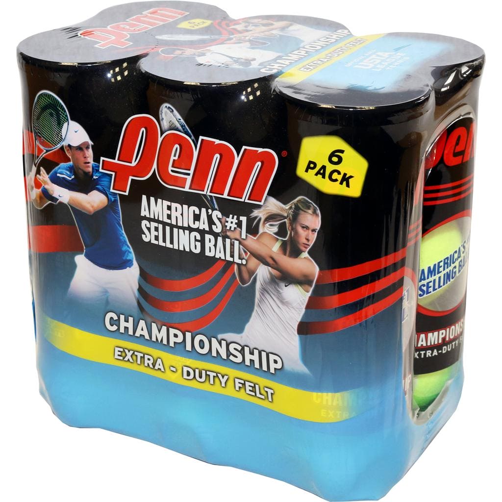 Penn Tennis Balls 6 Pack / 18 Units. You can start playing or practicing every day with this set of tennis balls, 6 packs each with 3 balls. -521027 EBUYSTT