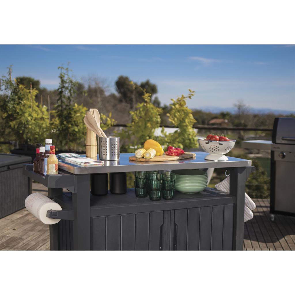 Keter Outdoor Side Table for cooking and serving - 463661 ebuystt