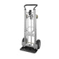 Cosco Handmick 3 In 1 Convertible Pneumatic 1000 Lbs Load Capacity 61" Height, 55-3/4" Length X 21" Width Hand Truck - Easily Converts To A 2 Wheel Upright, 4 Wheel Cart, Or An Assisted 4 Wheel Hand Truck - 206260 Ebuystt