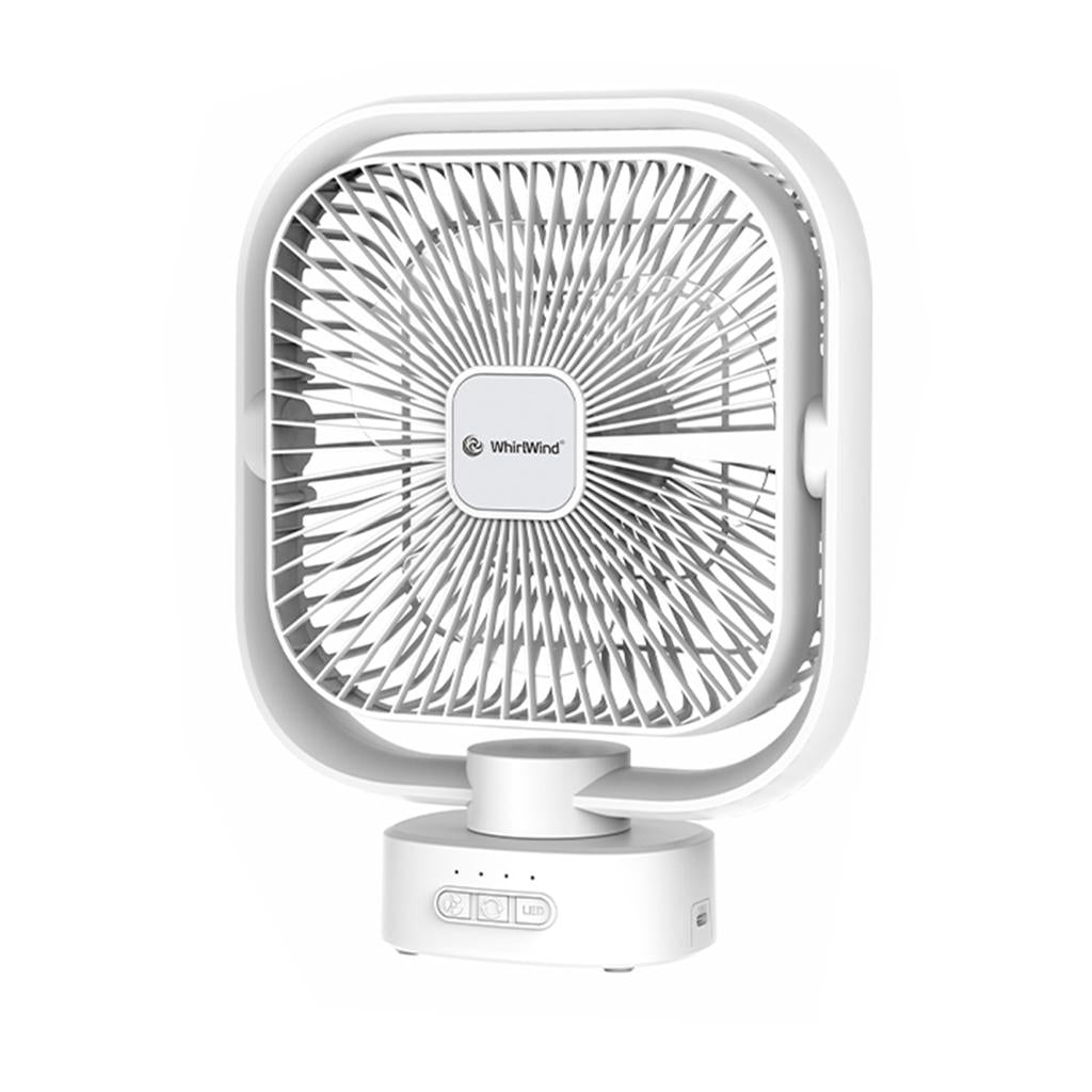 Whirlwind 2-in-1 Rechargeable Desk Fan and Lamp-524337 ebuystt