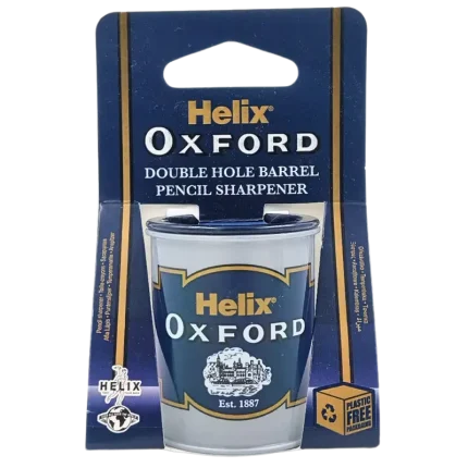 Helix, Oxford Pencil Sharpener, Double Hole Barrel - 5060375970044 Pie's Variety Store