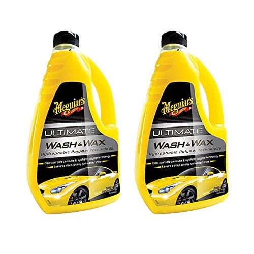 Meguiar's Ultimate Wash & Wax Car Care Cleaning Kit Solution, 48 Ounces (2 Pack) EBUYSTT