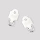 Hoeflife Curtain Track Pulleys, 20PCS White hoeflife