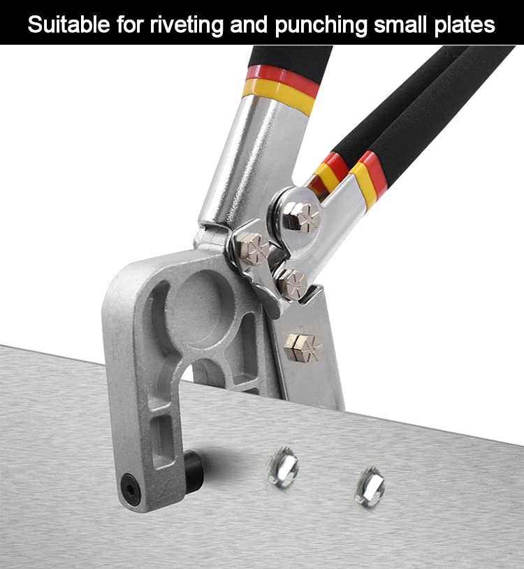 10 Inch High-Carbon Steel Metal Steel Stud Crimper, TPR Handle Stud Crimper Plaster Board Drywall Tool,Punch Lock Framing Fastening Crimping Hand Tool Yuudar