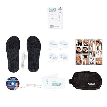 DR-HO'S Pain Therapy System TENS Unit and EMS for Pain Relief and Full Body Pain Management - Essential Package (Includes 8 Small Gel Pads and More) and 2 Year Warranty