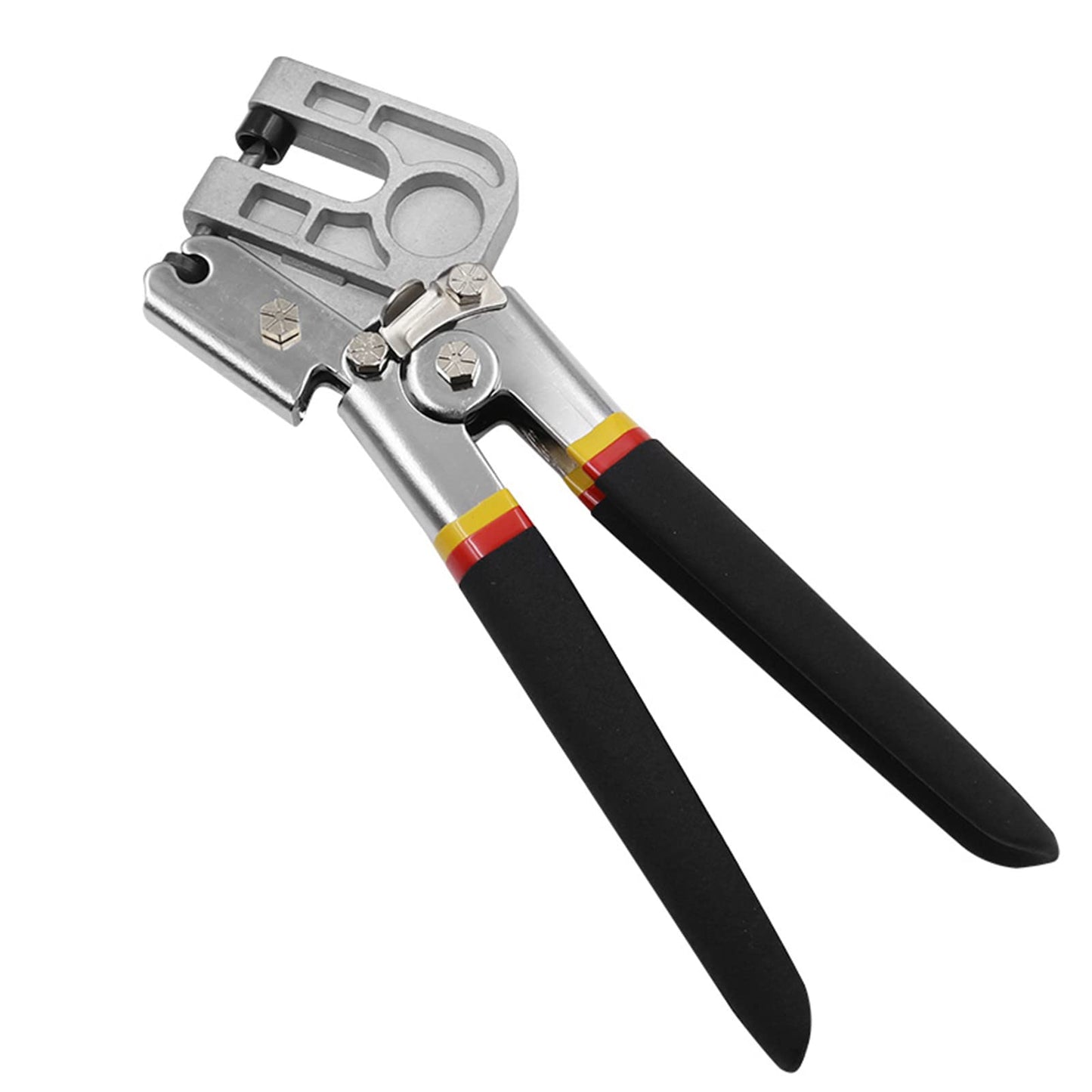 10 Inch High-Carbon Steel Metal Steel Stud Crimper, TPR Handle Stud Crimper Plaster Board Drywall Tool,Punch Lock Framing Fastening Crimping Hand Tool Yuudar