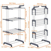 HOMIDEC Clothes Drying Rack, Oversized 4-Tier(67.7