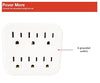 STRATA 6-OUTLET SURGE PROTECTOR - FL-JC23