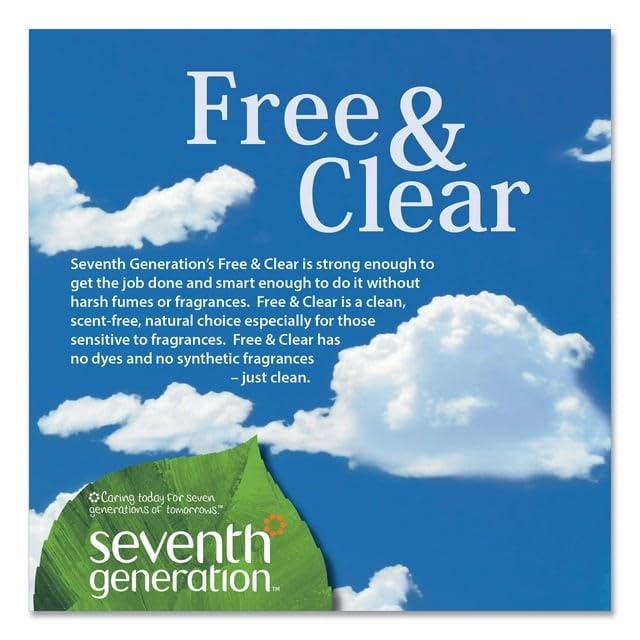 Natural Fabric Softener Liquid, 42 Loads Free & Clear 32.0fl oz (pack of 2) Natural and Co.
