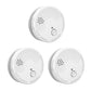 LSHOME 3 Pack Smoke Detector Fire Alarms 9V Battery Operated Photoelectric Sensor Easy to Install with Light Sound Warning, Test Button,9V Included Safety for Home Hotel(912-3) (GS528A) LSHOME