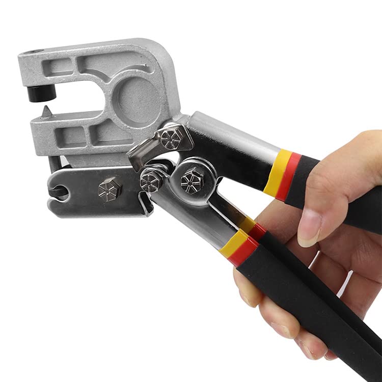 10 Inch High-Carbon Steel Metal Steel Stud Crimper, TPR Handle Stud Crimper Plaster Board Drywall Tool,Punch Lock Framing Fastening Crimping Hand Tool Yuudar