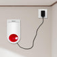 Remote Emergency Strobe Siren Alarm Kit Waterproof Outdoor Loud Panic SOS Warning System for Business Home Shop Hotel School 300ft 1 Red Flashing Siren+ 2 Call Buttons ebuystt
