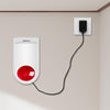 Remote Emergency Strobe Siren Alarm Kit Waterproof Outdoor Loud Panic SOS Warning System for Business Home Shop Hotel School 300ft 1 Red Flashing Siren+ 2 Call Buttons