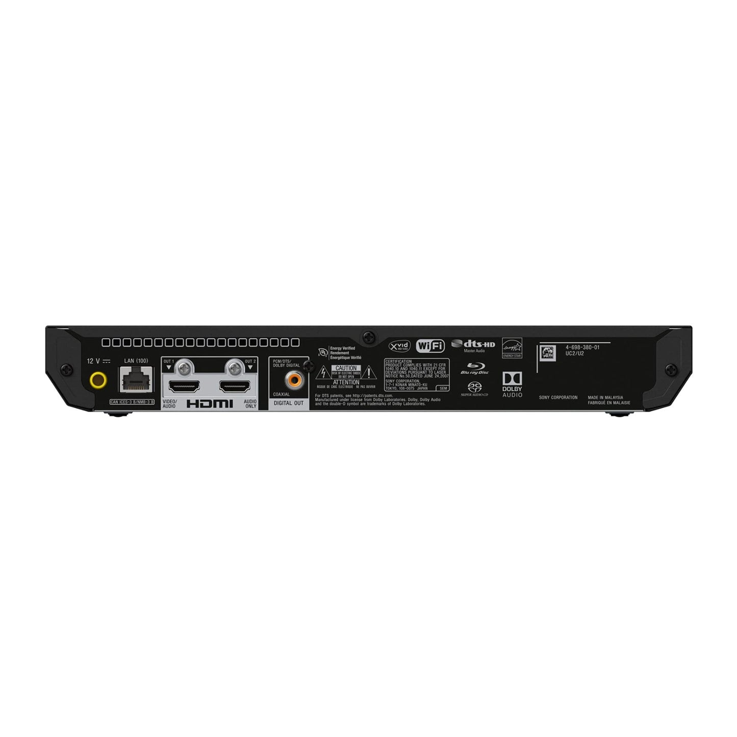 Sony UBP-X700M HDR 4K UHD Network Blu-ray Disc Player with HDMI Cable EBUYSTT