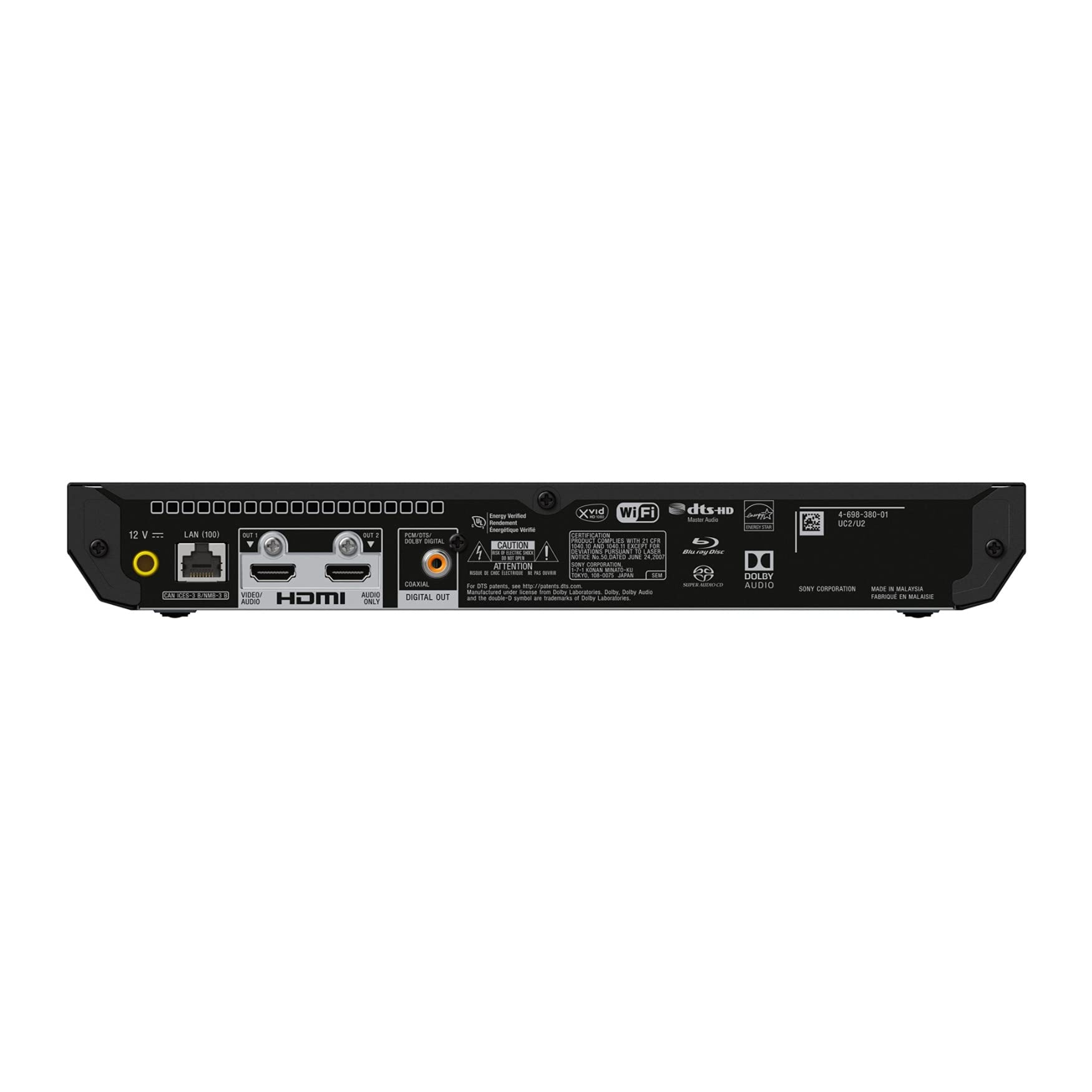 Sony UBP-X700M HDR 4K UHD Network Blu-ray Disc Player with HDMI Cable EBUYSTT