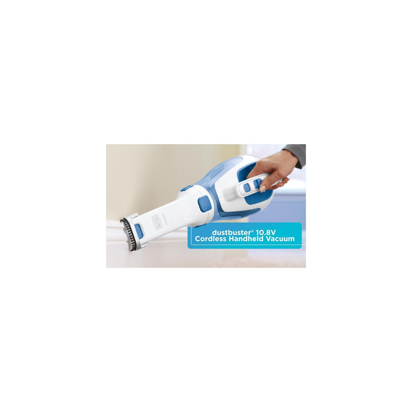 BLACK+DECKER dustbuster Handheld Vacuum, Cordless 10.8V, with Rotating and Extendable Nozzle (HHVI320JR02) BLACK+DECKER