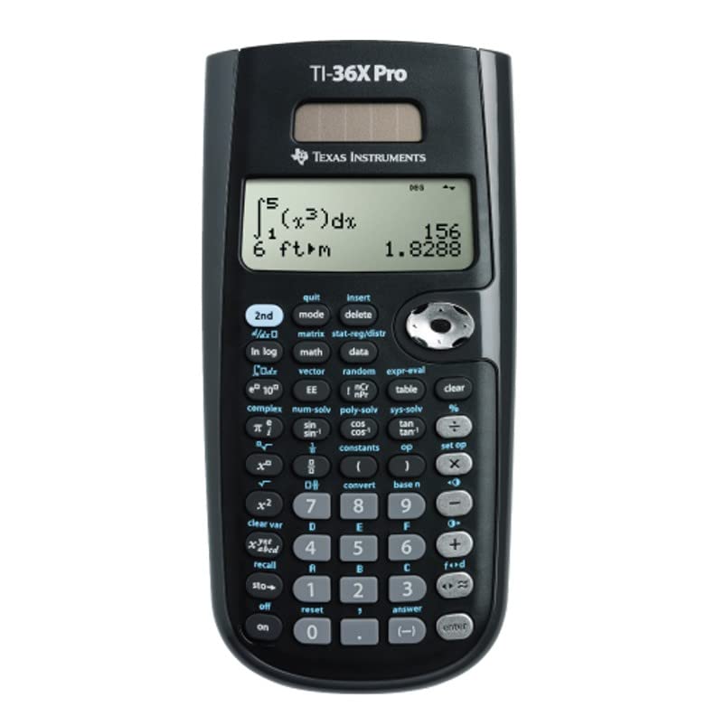 TI 36 X Pro Engineering Scientific Calculator + WYNGS Protective Case Black WYNGS