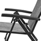 Yaheetech Outdoor Folding Chaise Lounge Set of 2 Patio Reclining Chairs w/Adjustable 7-Position Back for Beach Pool Garden Yard Deck Gray ebuys