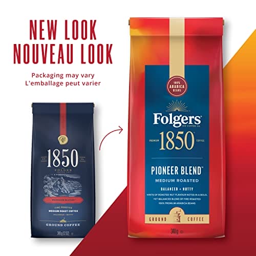 Folgers 1850 Pioneer Blend, Ground Coffee, 340g/12oz., Argos Distributor