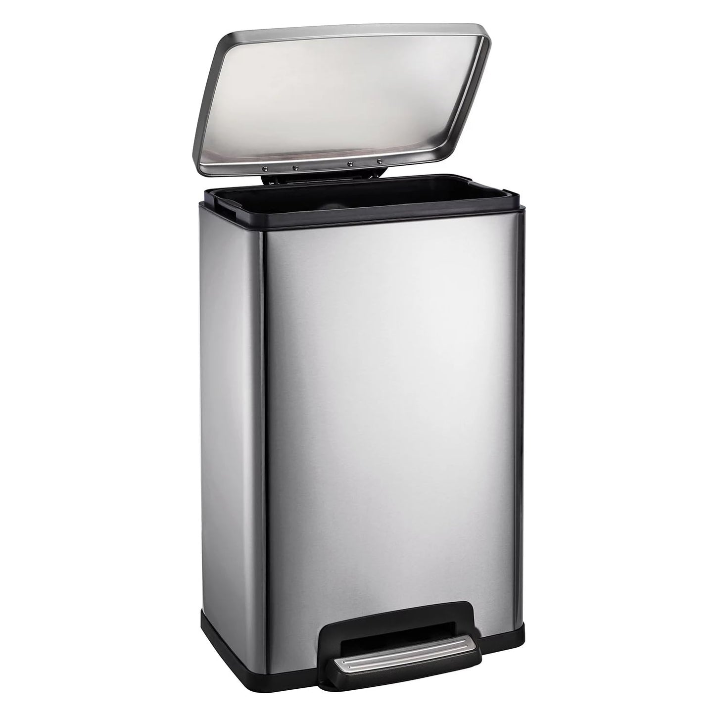 Tramontina 13 Gal Step Trash Can, Stainless Steel Tramontina