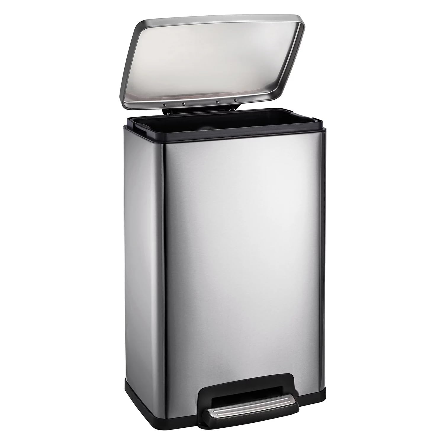 Tramontina 13 Gal Step Trash Can, Stainless Steel Tramontina