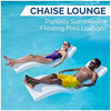SwimWays Terra Sol Sonoma 2-in-1 Adult Pool Floats & Patio Lounge Chair, Durable Beach Chair & Outdoor Chaise Lounge, White