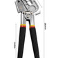10 Inch High-Carbon Steel Metal Steel Stud Crimper, TPR Handle Stud Crimper Plaster Board Drywall Tool,Punch Lock Framing Fastening Crimping Hand Tool Yuudar