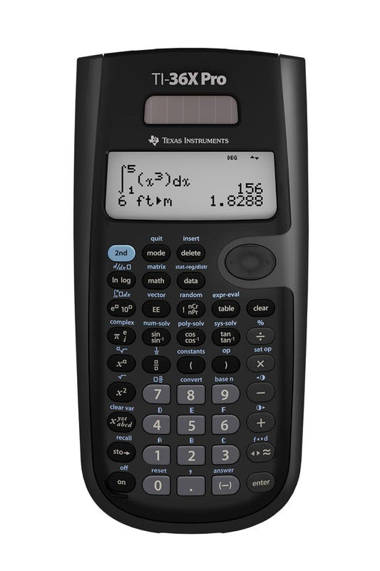 Texas Instruments TI-36X Pro Engineering/Scientific Calculator | 9.7 Inch | Black. Texas Instruments