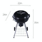 SENYANPAi 22 -inch Portable Kettle Charcoal Grill with Stainless Steel Stands and two Wheels，Smoked BBQ Grill，Outdoor Camping Barbecue Charcoal Grill for Garden ，Backyard Cooking ，Picnic Traveling SENYANPAI