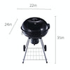 SENYANPAi 22 -inch Portable Kettle Charcoal Grill with Stainless Steel Stands and two Wheels，Smoked BBQ Grill，Outdoor Camping Barbecue Charcoal Grill for Garden ，Backyard Cooking ，Picnic Traveling