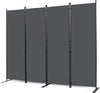 Wall Divider, 4 Panel Room dividers and Folding Privacy Screens with Wider Support Feet, 6 Ft Portable Privacy Screen for Room Separator, 88