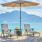 Yaheetech Outdoor Folding Chaise Lounge Set of 2 Patio Reclining Chairs w/Adjustable 7-Position Back for Beach Pool Garden Yard Deck Gray ebuys