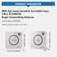 Remote Emergency Strobe Siren Alarm Kit Waterproof Outdoor Loud Panic SOS Warning System for Business Home Shop Hotel School 300ft 1 Red Flashing Siren+ 2 Call Buttons ebuystt