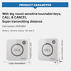 Remote Emergency Strobe Siren Alarm Kit Waterproof Outdoor Loud Panic SOS Warning System for Business Home Shop Hotel School 300ft 1 Red Flashing Siren+ 2 Call Buttons