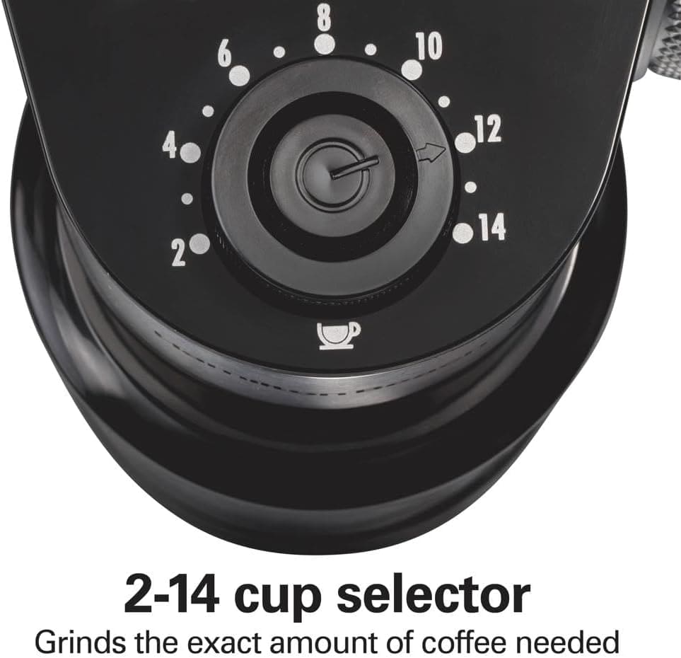HAMILTON BEACH 80385 FLAT BURR COFFEE GRINDER - HTBQM80385 Pie's Variety Store