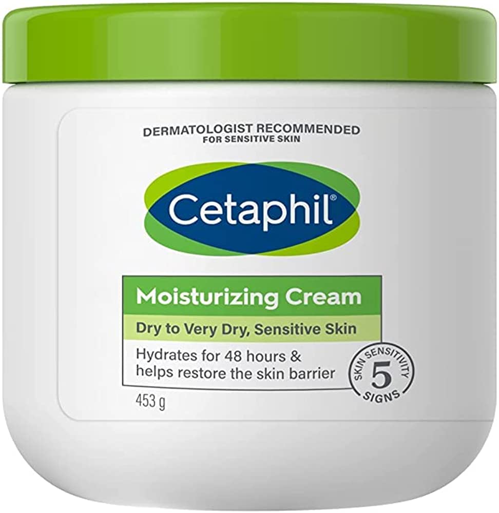Cetaphil Moisturizing Cream for Sensitive and Dry Skin 852 ml - Intense and lasting moisture to replenish sensitive, dry skin, great for eczema-prone and very dry skin - 417531