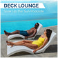 SwimWays Terra Sol Sonoma 2-in-1 Adult Pool Floats & Patio Lounge Chair, Durable Beach Chair & Outdoor Chaise Lounge, White ebuys