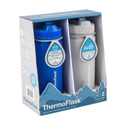 ThermoFlask Children's Water Bottle 16oz 2 Units- 458543-0885395101538