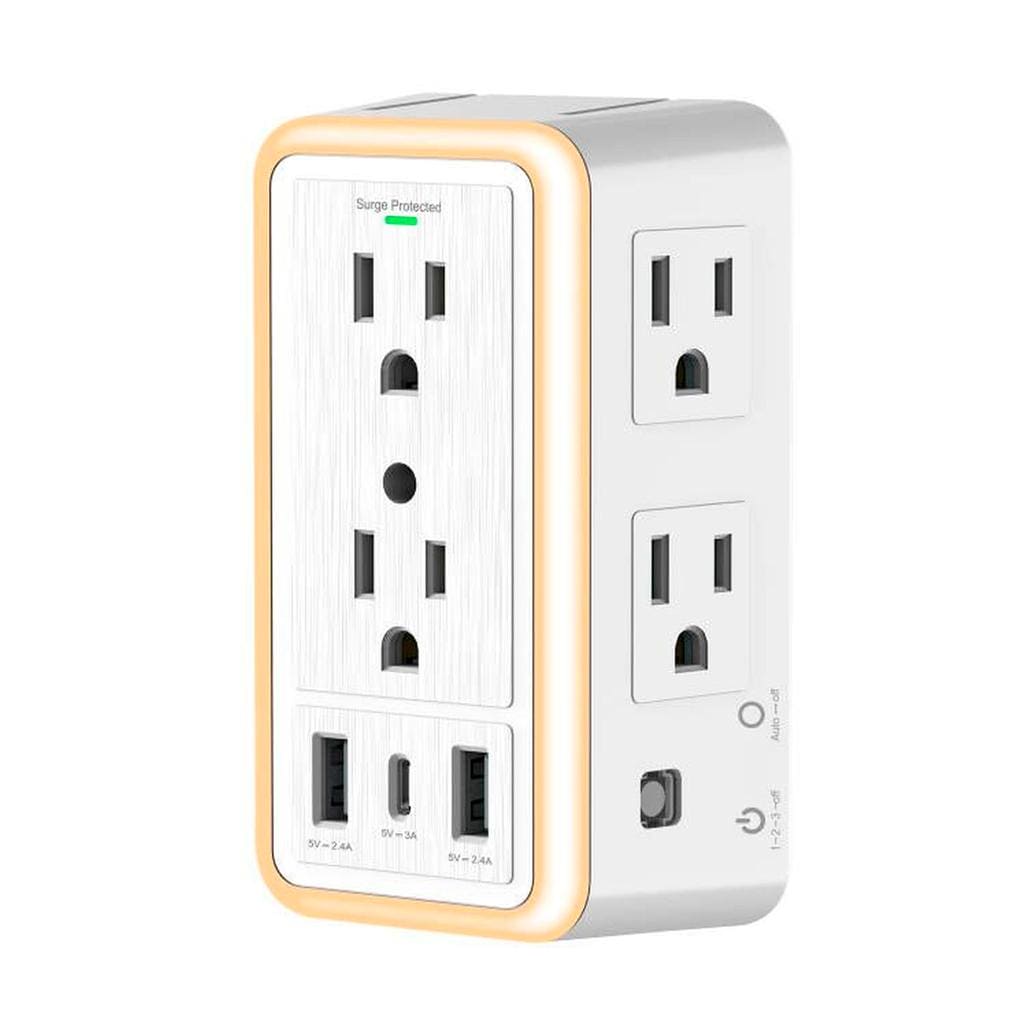 ProHT 6-Outlet Multiple Plug USB and Night Light. Get unmatched power with the ProHT power strip.-460644 EBUYSTT