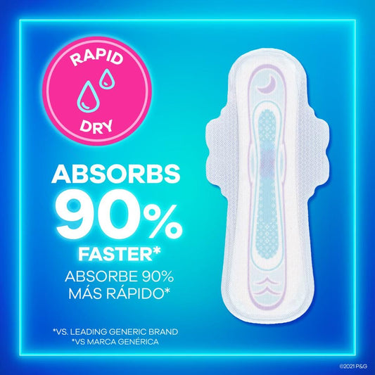 Always Ultra Thin Overnight Pads 2 Packs / 40 Units GET UP TO 100% LEAK FREE COMFORT for a perfect night's sleep -406586 ebuystt