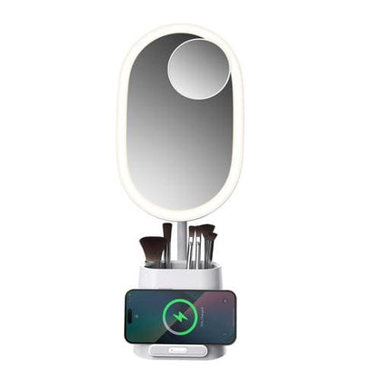 Sheffield LED Vanity Mirror very useful mirror to comb your hair, apply makeup, wash your face, or even brush your teeth, has an LED light with a wireless charger -467800