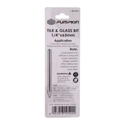 BIT DRILL PUMPKIN GLASS &amp; TILE 1/4" - PM15701 - SKU 47732 MEGA