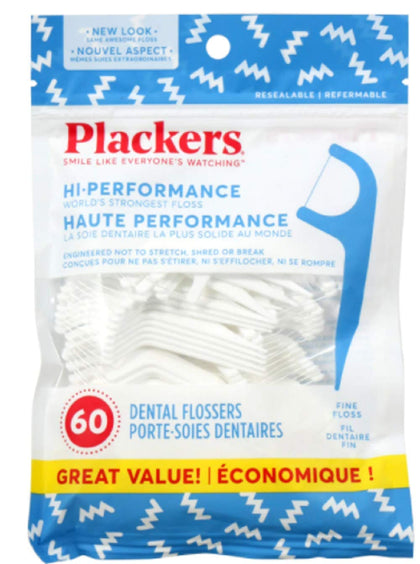 Plackers, Dental Flossers (60 Pieces) - 65108031351