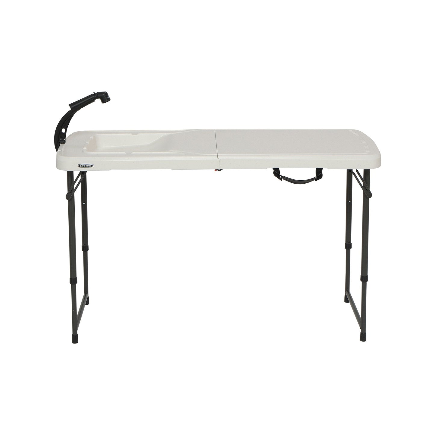 LIFETIME 4 Foot Folding Fish Fillet Cleaning Table with Sink - for Camping, Picnic, Garden, Outdoors LIFETIME