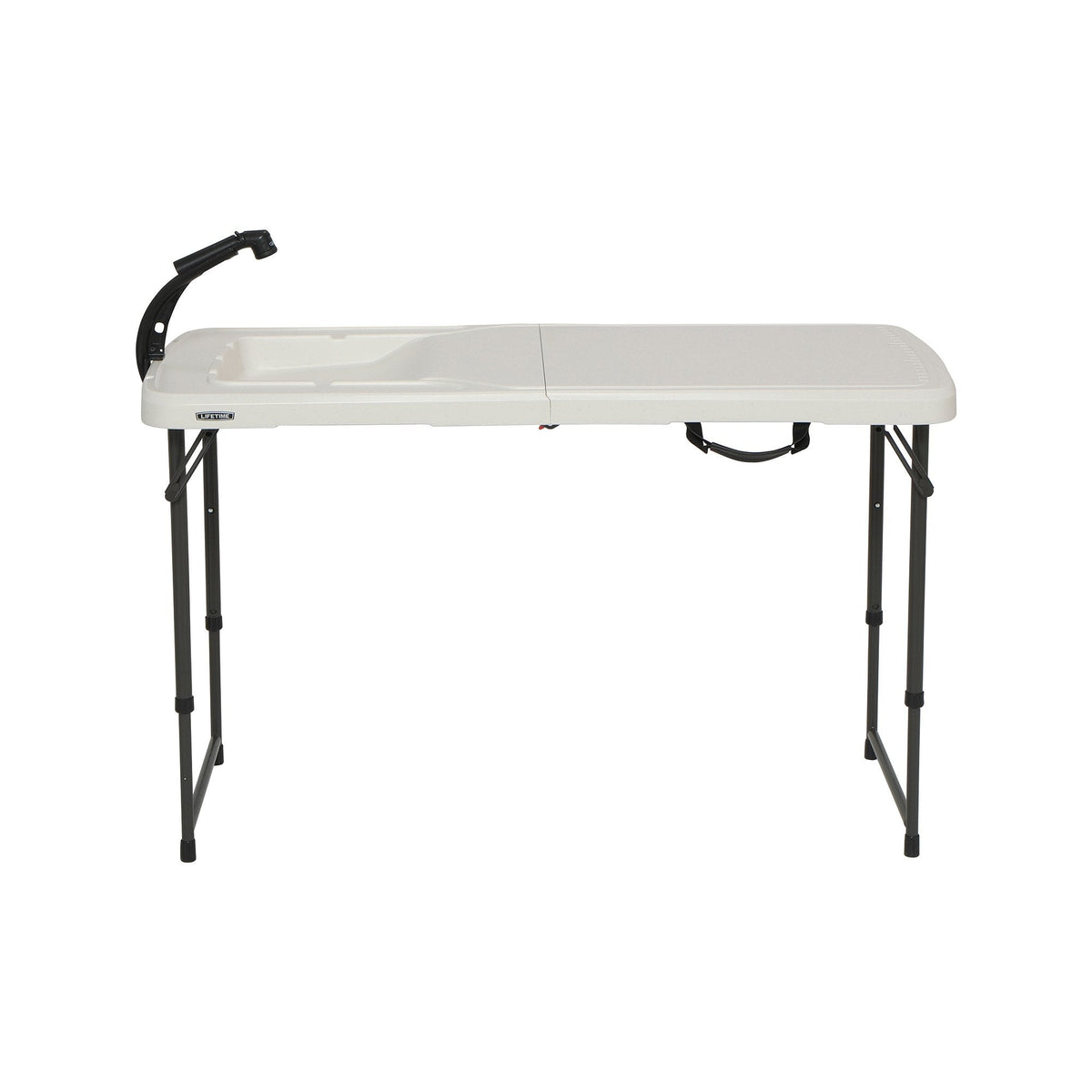 LIFETIME 4 Foot Folding Fish Fillet Cleaning Table with Sink - for Camping, Picnic, Garden, Outdoors LIFETIME