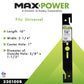 Maxpower 330100B 16" Universal Power Rake/Dethatcher Lawn Mower Blade, Black ebuys