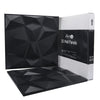 Art3d 3D Paneling Textured 3D Wall Design, Black Diamond, 19.7