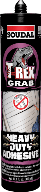 T-Rex Grab Heavy Duty Adhesive. A solvent-based high performance grab adhesive. -162283