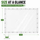Clear Vinyl Enclosure Tarp, 12 Mil Waterproof with Grommets, 6 x 16 FT vensovo