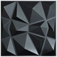Art3d 3D Paneling Textured 3D Wall Design, Black Diamond, 19.7" x 19.7" (12 Pack) Art3d